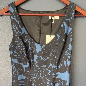 Blue and Black form fitting dress